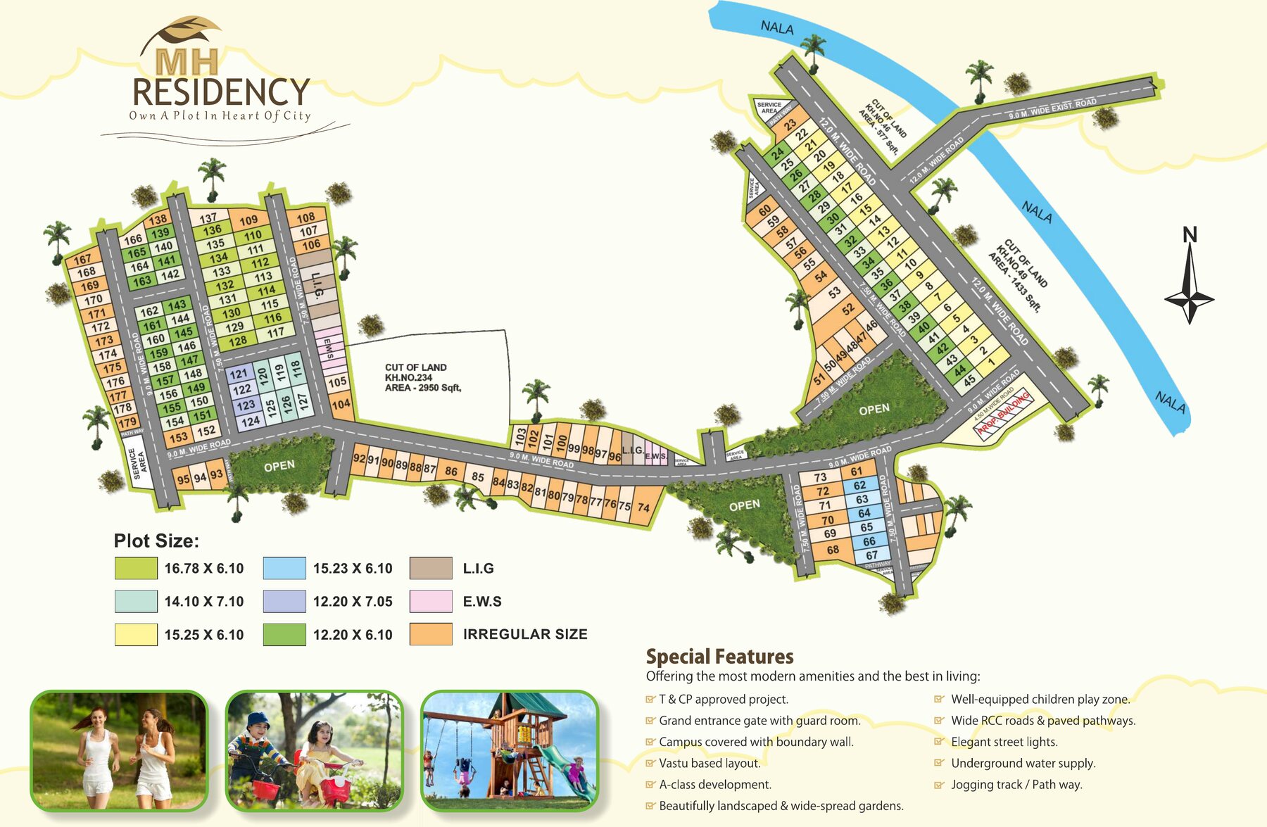 MH Residency T&CP approved master plan — Vijay Nagar, Jabalpur